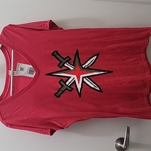 Womens Red Vegas Golden Knights Tee Size XL